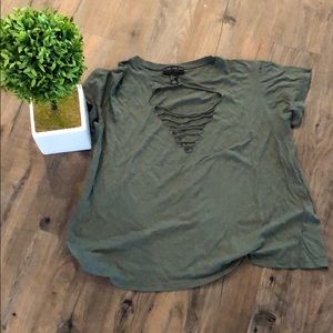 Olive Forever 21 tee